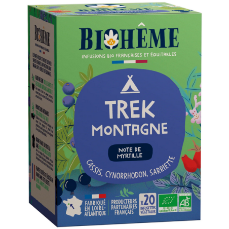 Trek Montagne 20 infusettes – Articulations, Endurance, Résistance – Infusions Biohême Finistère