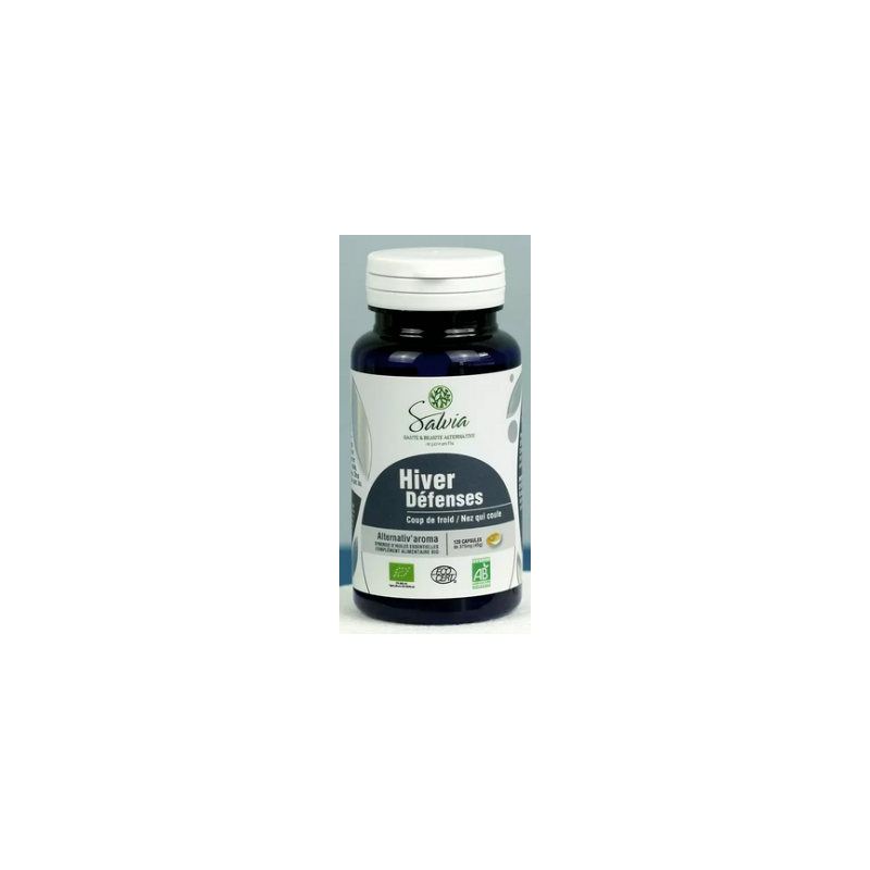 Alternativ'aroma Défenses hiver 40 caps Salvia nutrition, coups de froid, nez qui coule, frissons…