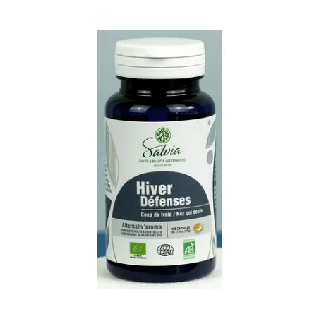 Alternativ'aroma Défenses hiver 40 caps Salvia nutrition, coups de froid, nez qui coule, frissons…