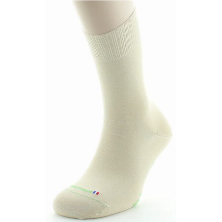 Chaussettes Mixtes sans élastique Sable 37/38 – Circulation, non comprimant – Textiles Manufacture Perrin Finistère