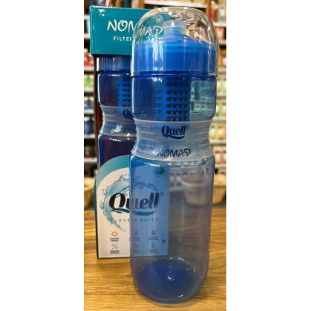 Gourde Nomad Ultra-Filtrante Bleu – Filtration Virus, Bactéries, Plastique – Purification Eau Quell Finistère