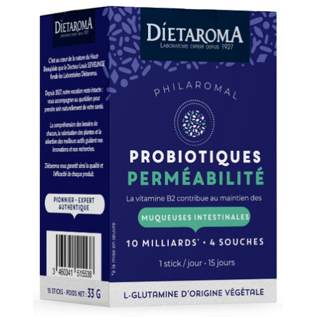 Philaromal Probiotiques Perméabilité –  Maintien muqueuses intestinales  – Compléments Intestins Dietaroma Finistère