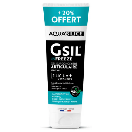 GSIL Freeze Effet Froid 240ml – Articulations et muscles – Compléments articulations Aquasilice Finistère