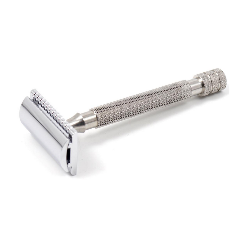 Rasoir de Sureté en Inox n°97 – Routine Rasage, Barbe et Moustache – Accessoires Homme Gentleman Barbier Finistère