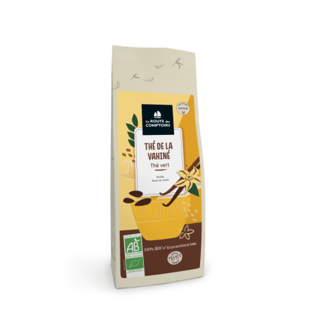 Thé de la Vahiné en sachet de 100g, thé vert de La Route des Comptoirs