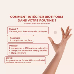 Complexe renforcement et pousse cheveux Biotiform  - Compléments Inolab Finistère