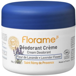 Déodorant Crème Lavande – Efficacité 24h, Sans alcool et sels d'aluminium – Cosmétiques Florame Finistère