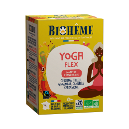 Yoga Flex 20 infusettes – Détente, Articulations, Souplesse, Tonus – Infusions Biohême Finistère
