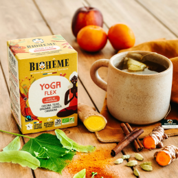 Yoga Flex 20 infusettes – Infusion Détente, Articulations, Souplesse, Tonus – Tisanes Biohême Finistère