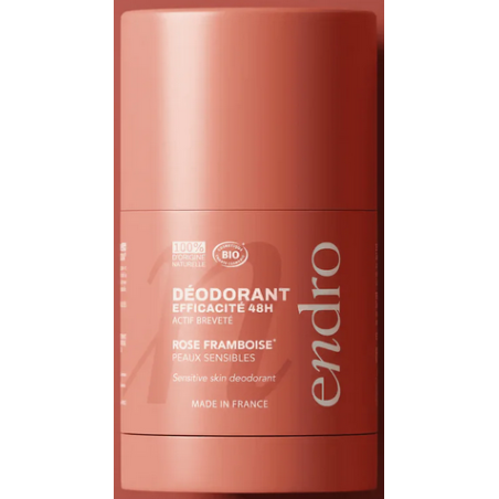 Déodorant Rechargeable 48h Rose Framboise – Peaux sensibles, Anti-odeurs – Soins Corps Endro Cosmétiques Finistère