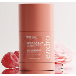 Baume Déodorant Rechargeable 48h Rose Framboise – Peaux sensibles, Anti-odeurs – Soins Corps Endro Cosmétiques Finistère