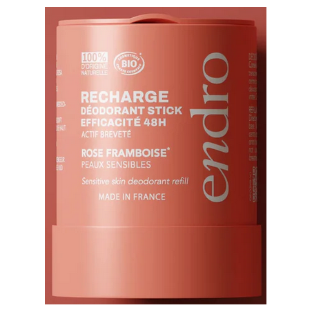Recharge Déodorant 48h Rose Framboise – Peaux sensibles, Anti-odeurs – Soins Corps Endro Cosmétiques Finistère
