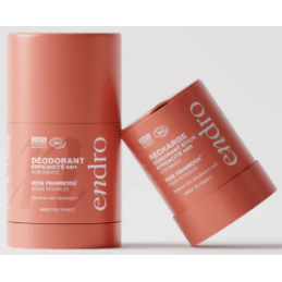 Recharge Déo Stick 48h Rose Framboise – Peaux sensibles, Anti-odeurs – Soins Corps Endro Cosmétiques Finistère