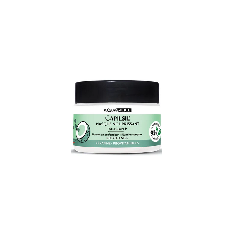 CapilSil Masque Nourrissant Silicium+ – Cheveux secs, Kératine et Provitamines B5 – Soins Cheveux Aquasilice Finistère