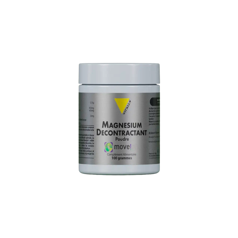 Poudre Magnésium Décontractant – Décontraction, relaxation et détente musculaire – Compléments Vit'All+ Finistère