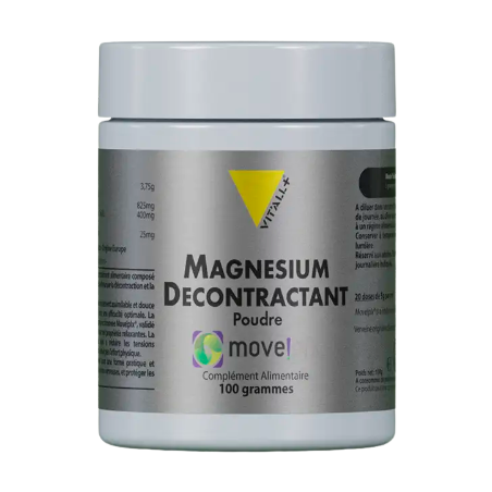 Poudre Magnésium Décontractant – Décontraction, relaxation et détente musculaire – Compléments Vit'All+ Finistère