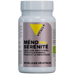 Gélules Méno+ Sérénité – Équilibre émotionnel, Détente, Sommeil, Ménopause – Compléments Vit'All+ Finistère