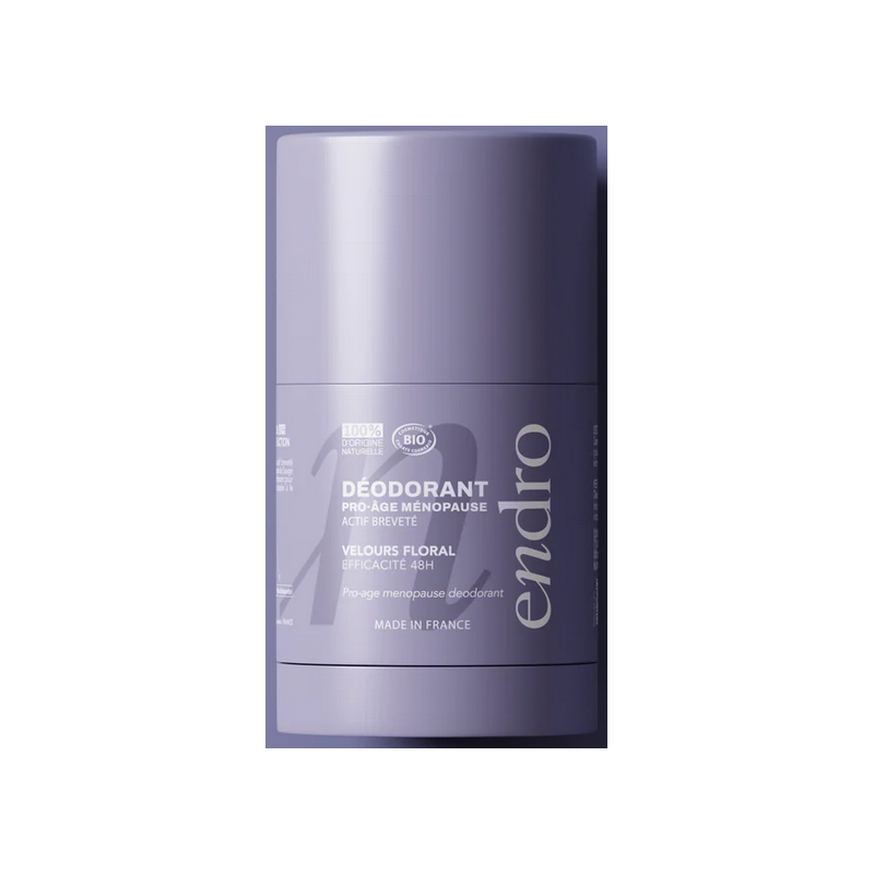 Déodorant Rechargeable 48h Pro-Âge Ménopause – Anti-odeurs, Fraîcheur, Femme – Soins Corps Endro Cosmétiques Finistère