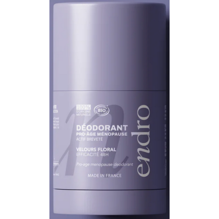 Déodorant Rechargeable 48h Pro-Âge Ménopause – Anti-odeurs, Fraîcheur, Femme – Soins Corps Endro Cosmétiques Finistère