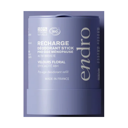 Déodorant Recharge 48h Pro-Âge Ménopause – Anti-odeurs, Fraîcheur, Femme – Soins Corps Endro Cosmétiques Finistère