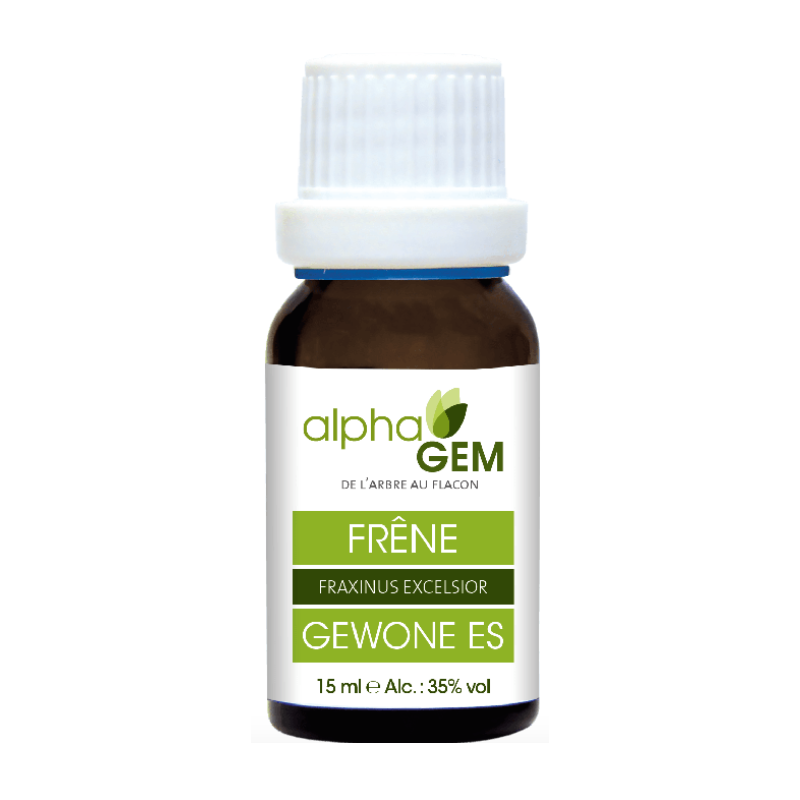 Frêne 15ml – Sphères Ostéo-Articulaire, Hépato-Rénale, Uro-Génitale, ORL, Nerveuse - Gemmo Alphagem Finistère