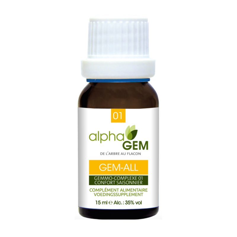 Gem-All 15ml – Complexe n°01 Confort Saisonnier - Gemmo Alphagem Finistère