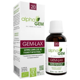 Gem-Lax 50ml – Complexe n°20 Transit Intestinal - Gemmo Alphagem Finistère