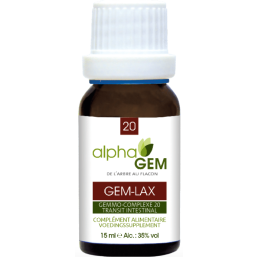Gem-Lax 15ml – Complexe n°20 Transit Intestinal - Gemmo Alphagem Finistère