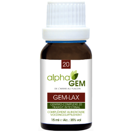 Gem-Lax 15ml – Complexe n°20 Transit Intestinal - Gemmo Alphagem Finistère