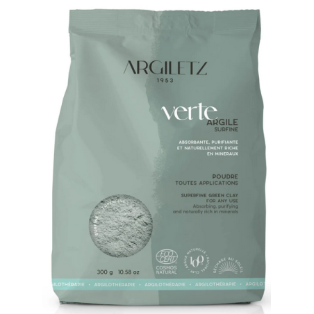 Argile verte surfine Argiletz sachet 300g - Argiletz Finistère