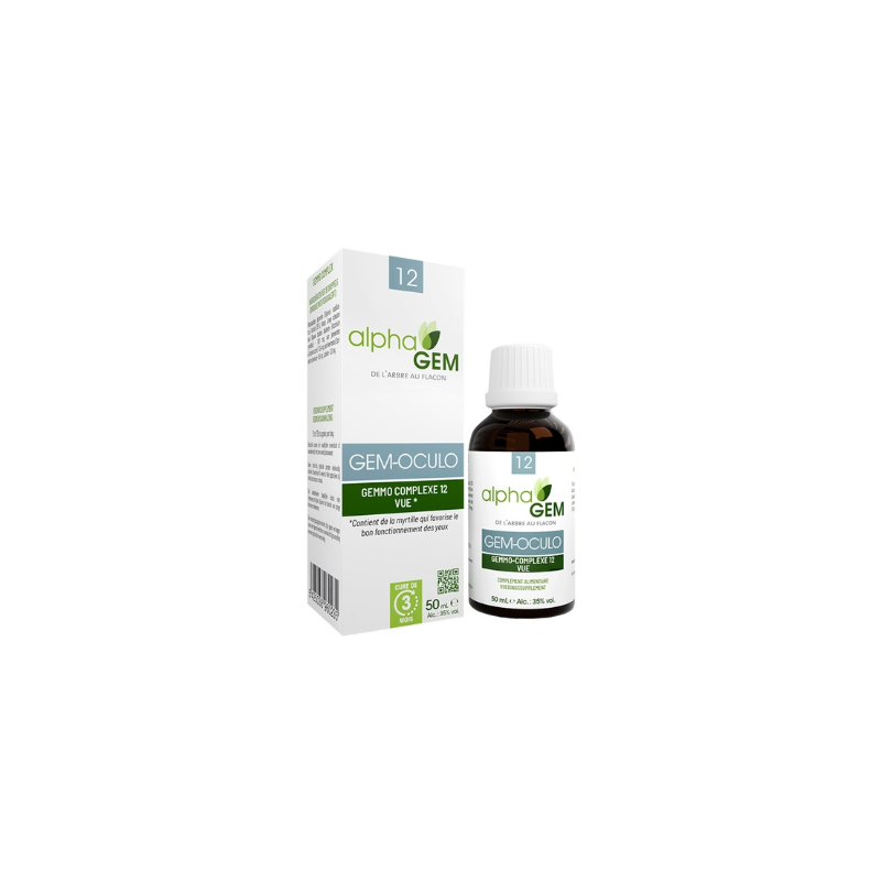 Gem-Oculo 50ml – Complexe n°12 Vue - Gemmo Alphagem Finistère