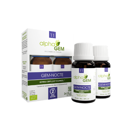 Gem-Nocte 15ml Duo – Complexe n°11 Sommeil - Gemmo Alphagem Finistère