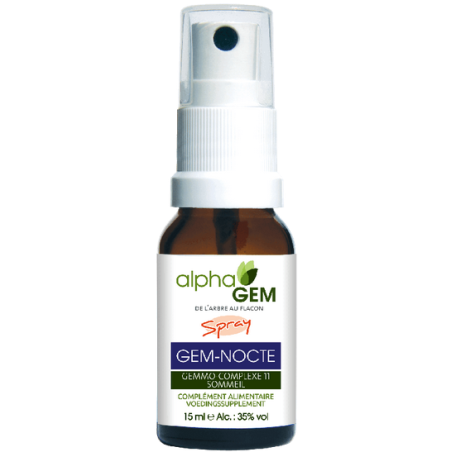 Gem-Nocte 15ml Spray – Complexe n°11 Sommeil - Gemmo Alphagem Finistère