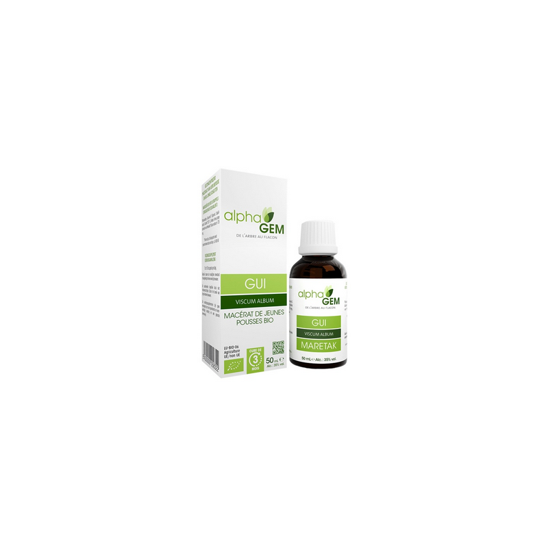 Gui 50ml – Sphères Ostéo-Articulaire, Nerveuse, Vasculaire, Respiratoire - Gemmo Alphagem Finistère