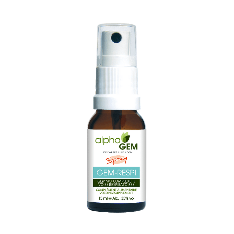 Gem-Respi Spray 15ml – Complexe n°15 Voies Respiratoires - Gemmo Alphagem Finistère