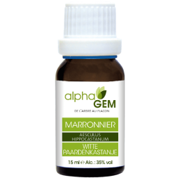 Marronnier 15ml – Sphères Circulatoire, Respiratoire, Cutané, Uro-génitale - Gemmo Alphagem Finistère