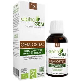 Gem-Osteo 50ml – Complexe n°13 Structure Osseuse - Gemmo Alphagem Finistère
