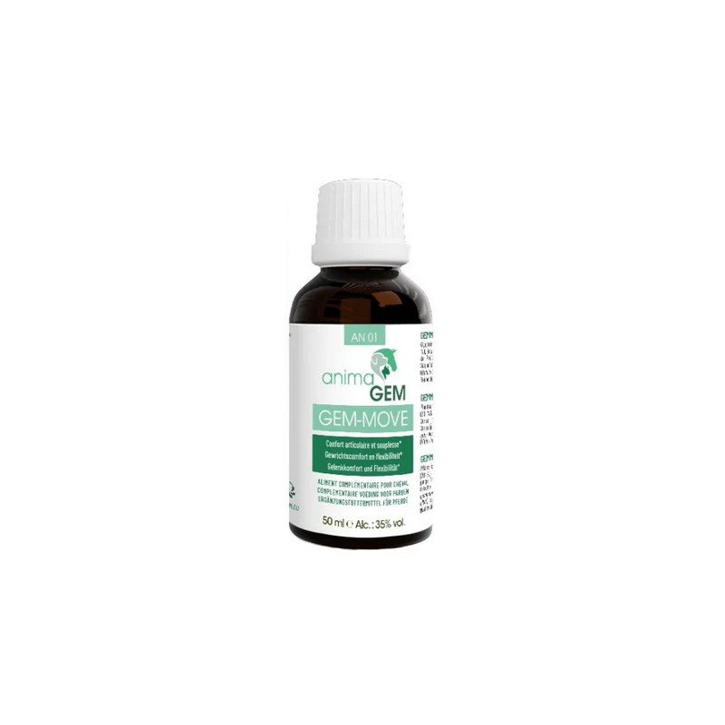 Gem-Move 50ml – Complexe n°01 Confort Animal - Gemmo Alphagem Finistère