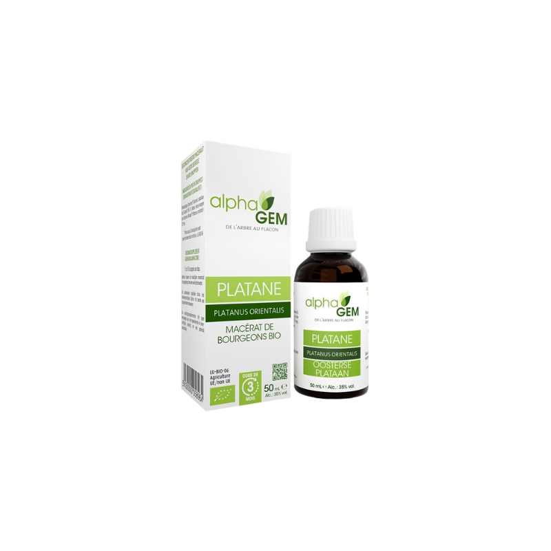 Platane 50ml – Sphères cutanée, immunitare - Gemmo Alphagem Finistère