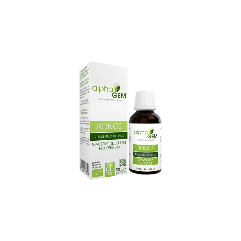 Ronce 50ml – Sphères Pulmonaire, Ostéo-articulaire, Uro-génitale-Nerveuse, Digestive, Circulatoire - Gemmo Alphagem Finistère