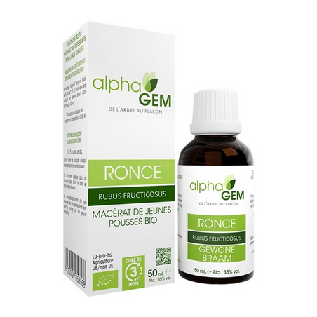 Ronce 50ml – Sphères Pulmonaire, Ostéo-articulaire, Uro-génitale-Nerveuse, Digestive, Circulatoire - Gemmo Alphagem Finistère