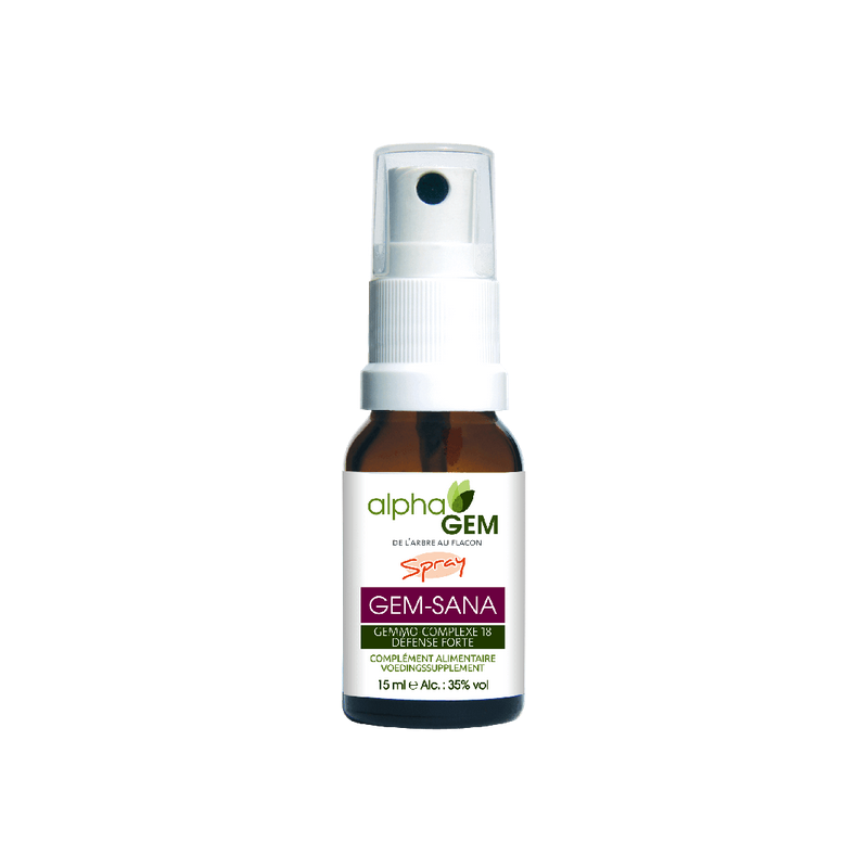Gem-Sana Spray 15ml – Complexe n°18 Défense Forte - Gemmo Alphagem Finistère