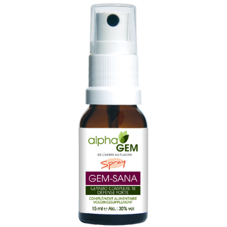 Gem-Sana Spray 15ml – Complexe n°18 Défense Forte - Gemmo Alphagem Finistère