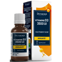 Vitamine D3 3500 UI 20ml – Immunité, Hautement dosé – Complément Dietaroma Bretagne