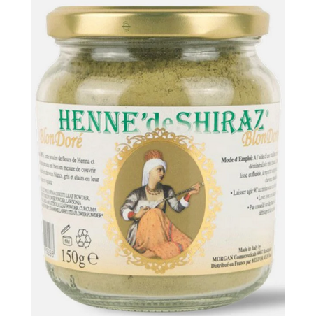 Henné de Shiraz Blond Doré – Coloration Cheveux Naturelle – Soins Beliflor Bretagne