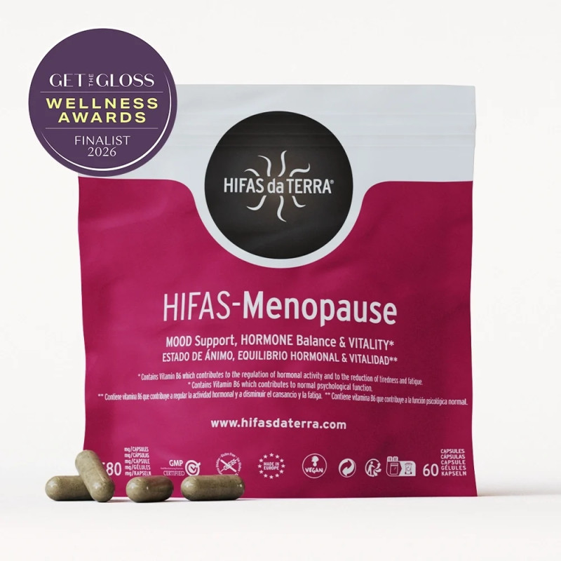 Hifas-Ménopause 60 gélules –  Humeur, Equilibre hormonal et Vitalité – Complément Champignons Hifas da Terra Finistère