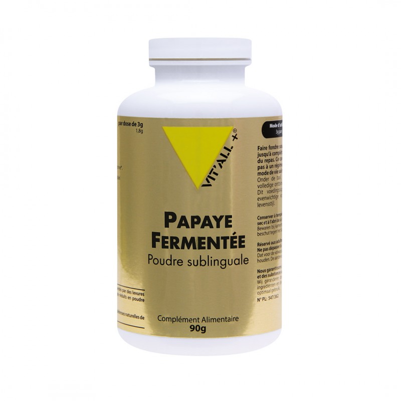 Papaye fermentée poudre 90g – Compléments alimentaires Vit'All+